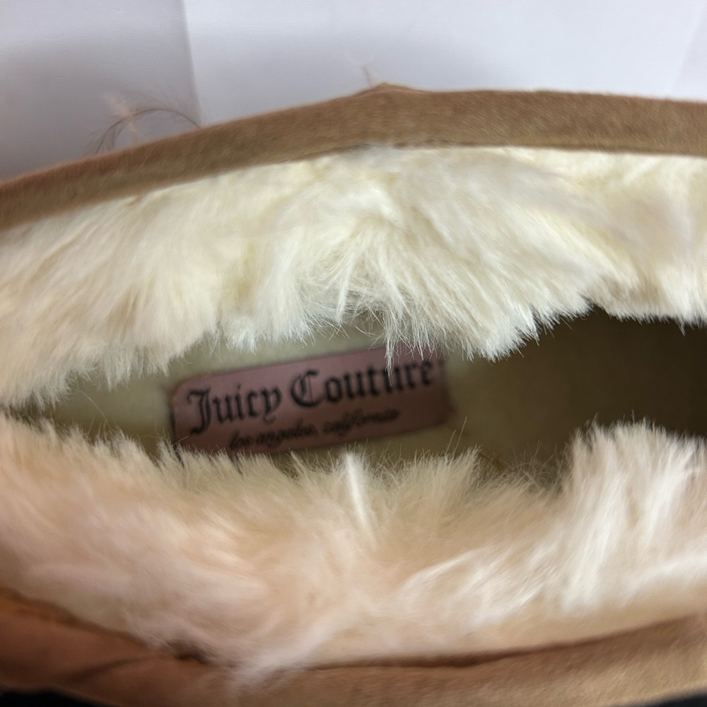 Juicy Couture Women's Pearl Embellished Tan Booties, Pre-loved. - Picture 5 of 6